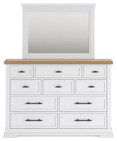 Ashbryn Queen Panel Storage Bed, Dresser, Mirror and 2 Nightstands
